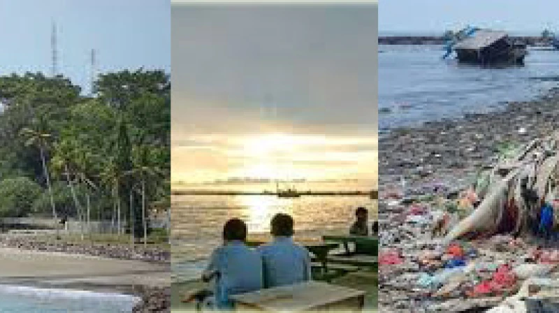 Pantai Teluk Labuan Pandeglang Banten Dibersihkan, Dan Sekarang Menjadi Tempat Wisata Sewaktu Dulu Penuh Sampah